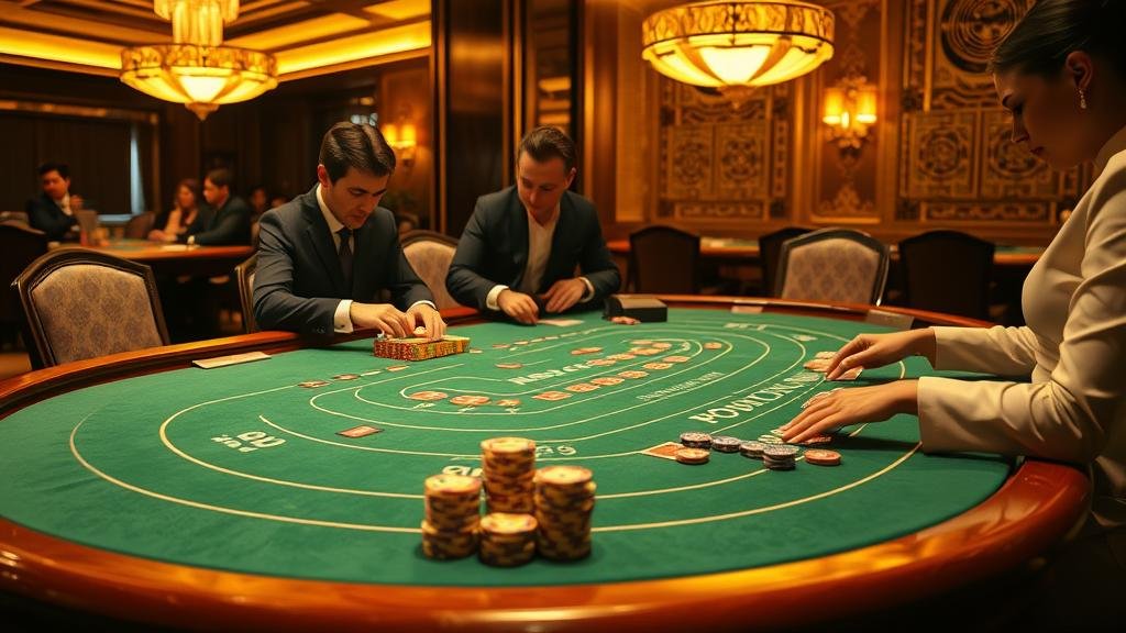 หน้าจอเกมบาคาร่าสด