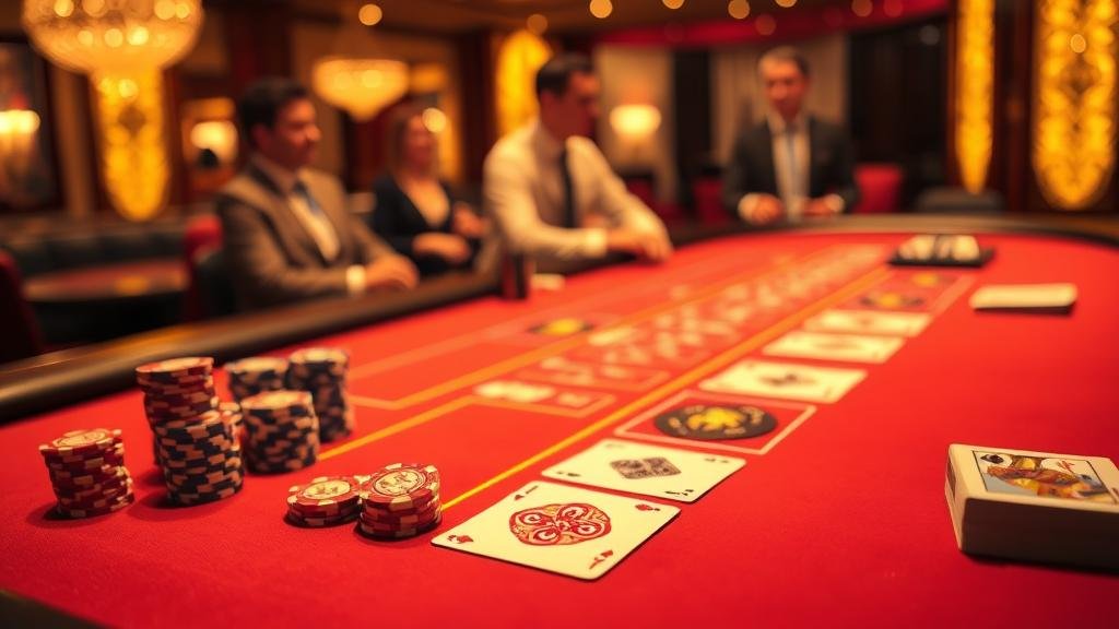 ภาพการวางชิปบาคาร่าเพื่อแสดงการเดินเงิน