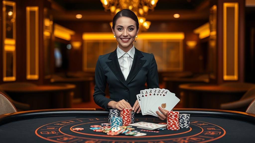 การ์ดบาคาร่าและชิปวางเดิมพัน