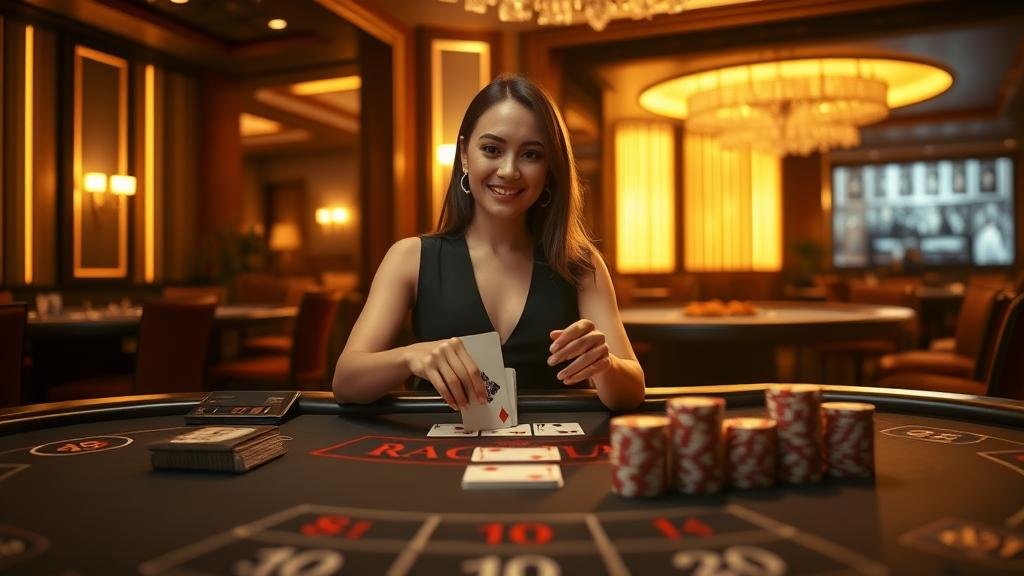 ดีลเลอร์สาวสวยจาก Sexy Baccarat
