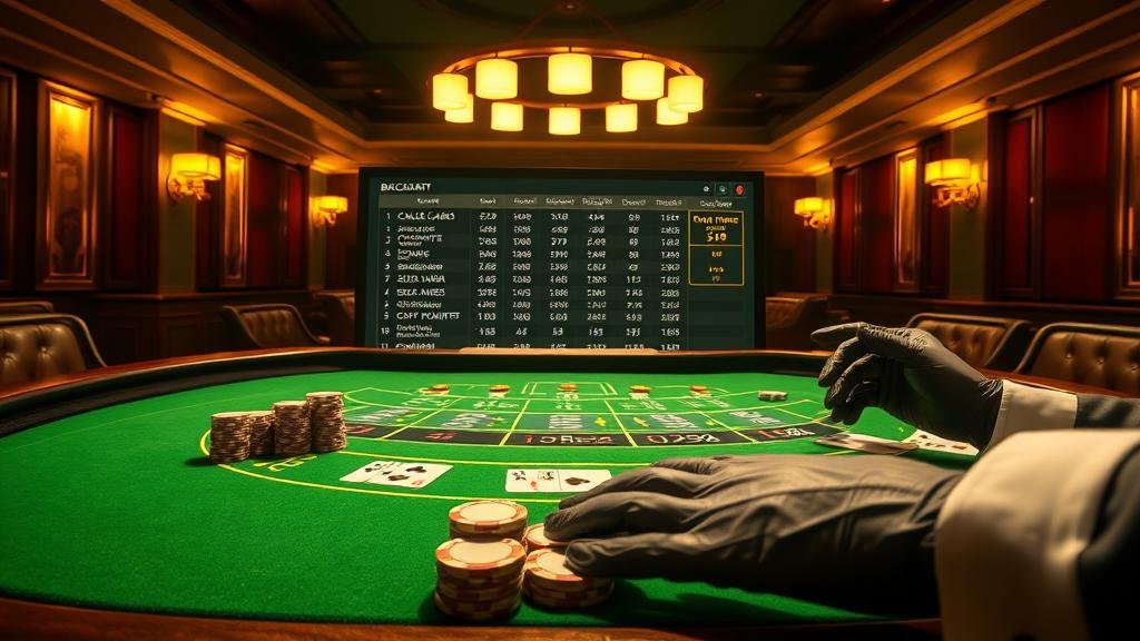 ตารางสถิติเค้าไพ่บาคาร่าที่มีรูปแบบซับซ้อน