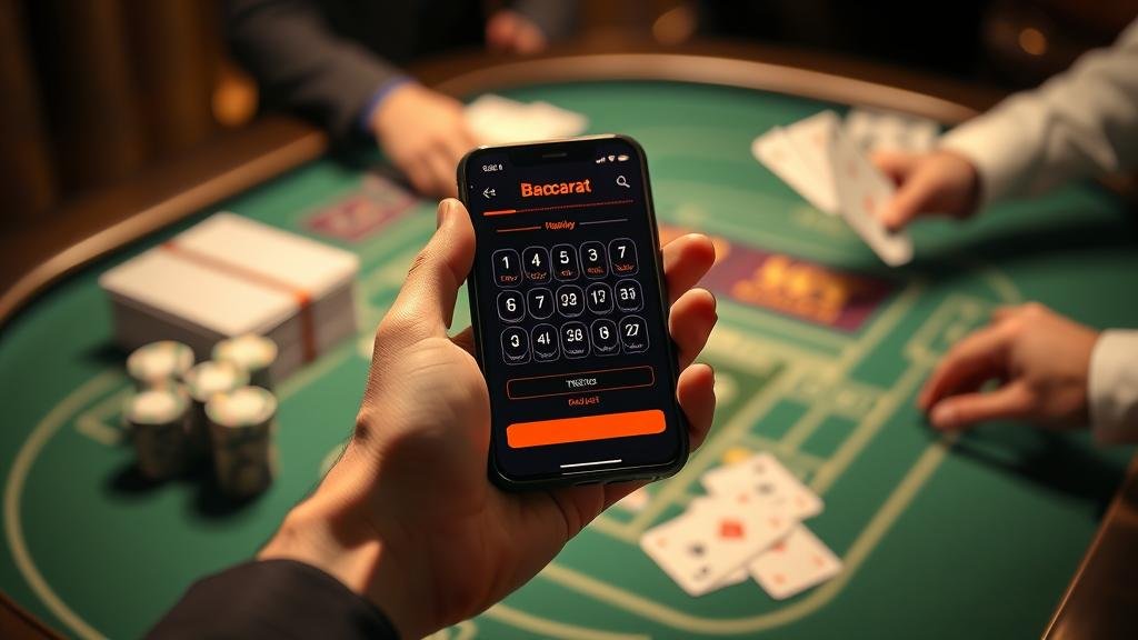 การทดสอบสูตรบาคาร่าบนแท็บเล็ต