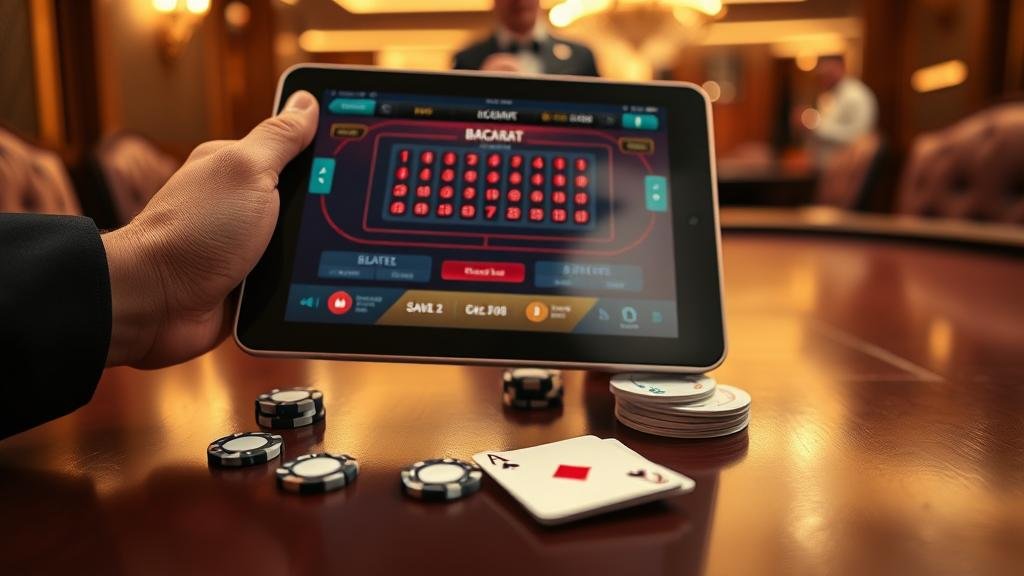 การอ่านเค้าไพ่บาคาร่าบนแท็บเล็ต