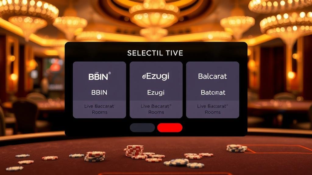 บรรยากาศการเล่นบาคาร่าสดที่น่าตื่นเต้น