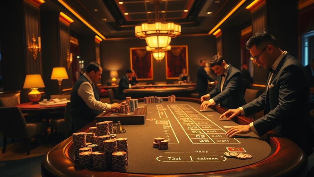 การเล่นบาคาร่าบนแท็บเล็ตพร้อมสถิติ