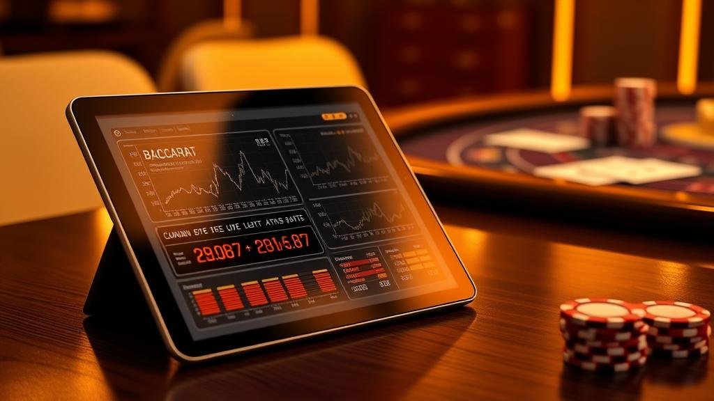 การเลือกห้องบาคาร่าหลายห้องพร้อมกันบนแท็บเล็ต