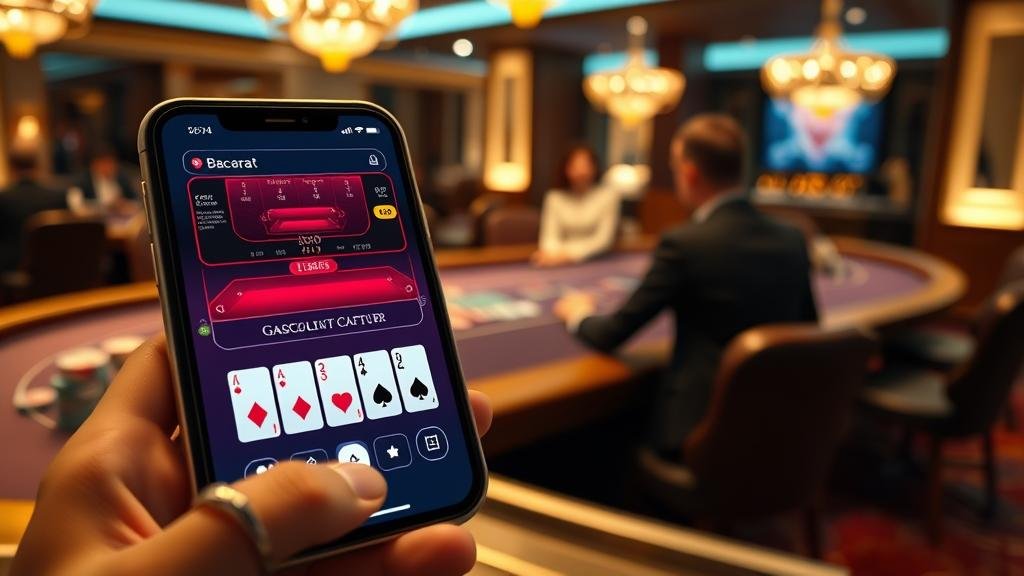 การวางเดิมพันบาคาร่าบนแท็บเล็ต