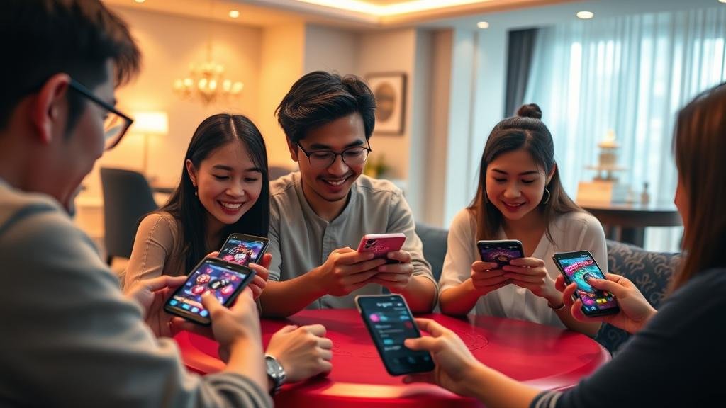 หน้าจอเกมบาคาร่าออนไลน์บนมือถือ