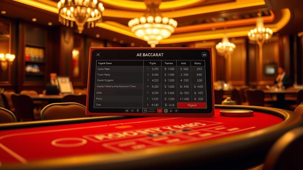 แกะกลไกห้องบาคาร่า AE: เช็คอัตราจ่าย, คาดการณ์ไพ่, สร้างกำไรยั่งยืน