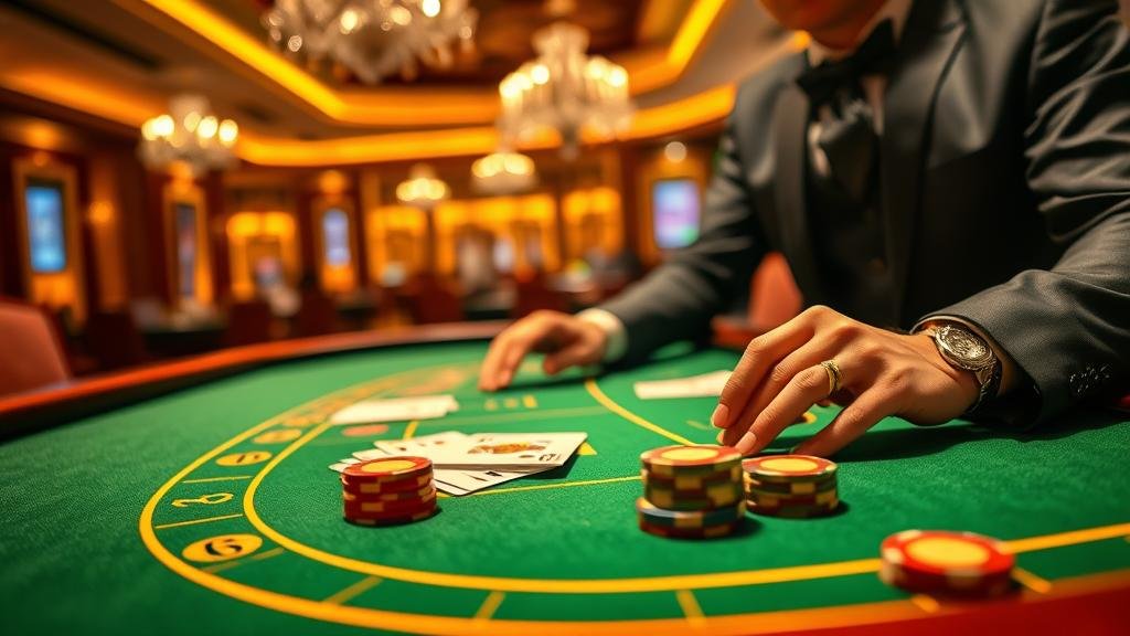 การแจกไพ่บาคาร่าสด