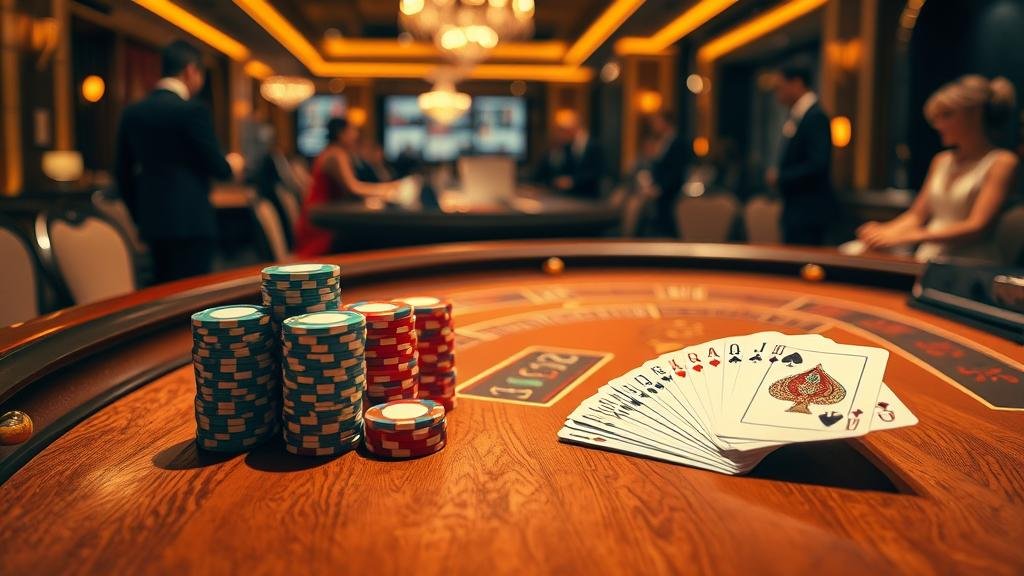 หน้าจอแสดงสถิติและรูปแบบห้องบาคาร่า