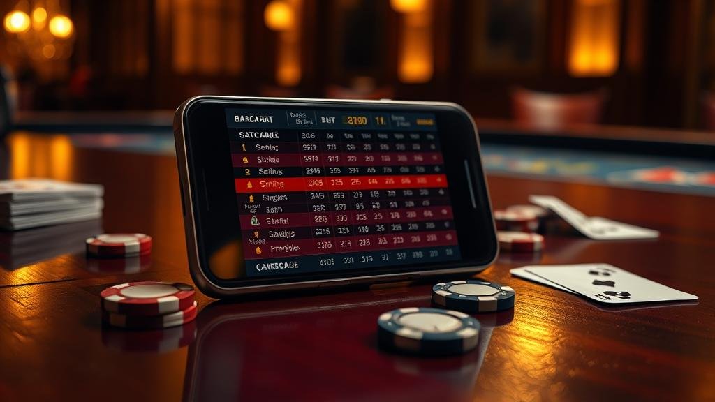 การเลือกห้องบาคาร่าพร้อมดูสถิติบนมือถือ