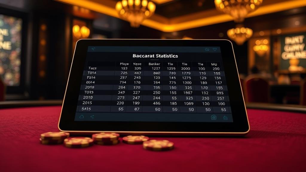 วิเคราะห์สถิติบาคาร่าบนเดสก์ท็อปและเล่นบนแท็บเล็ต