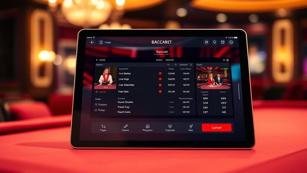 หน้าจอแสดงสถิติบาคาร่าออนไลน์