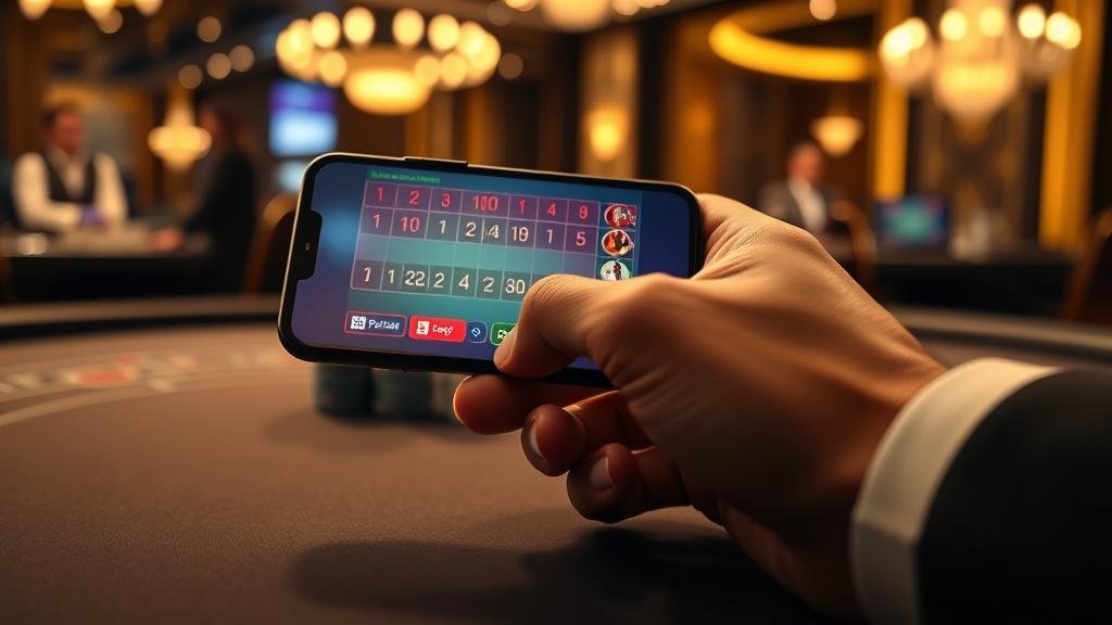 การทดสอบสูตรบาคาร่าบนแท็บเล็ต