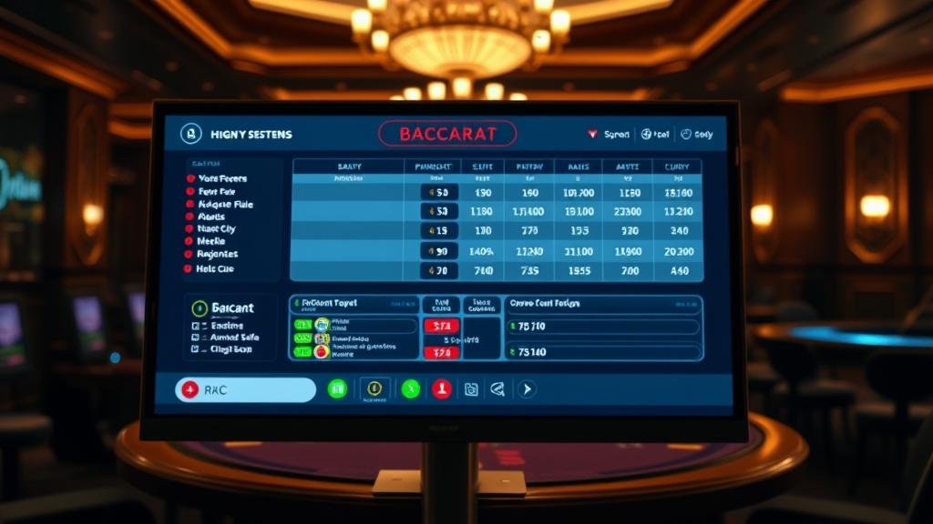 ตารางแสดงรูปแบบเค้าไพ่บาคาร่า