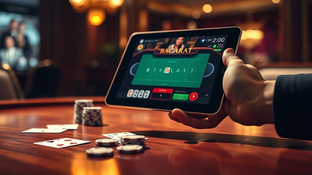 หน้าจอการเล่นบาคาร่าสดพร้อมสถิติ