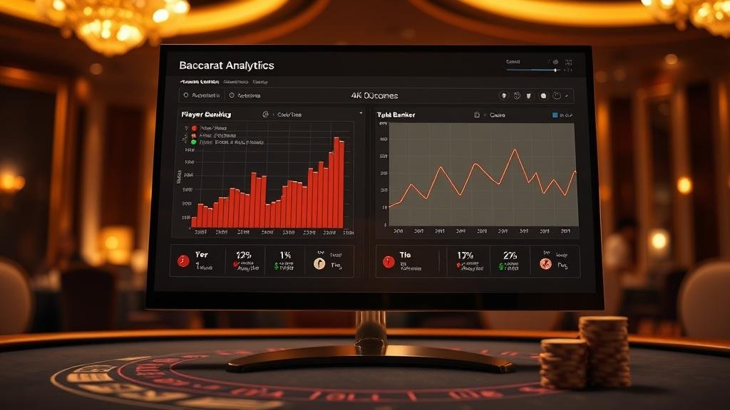 การแสดงผลสถิติห้องบาคาร่าที่มีเค้าไพ่มังกรและปิงปอง