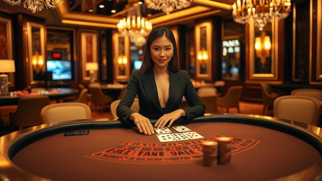 หน้าจอแท็บเล็ตแสดงสถิติบาคาร่าแบบเรียลไทม์