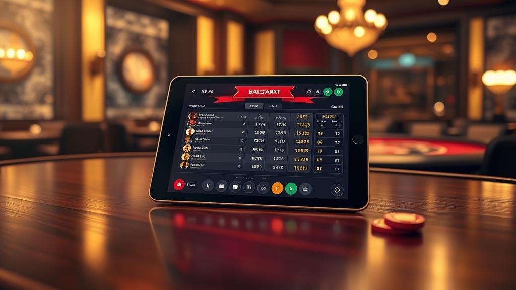 การวิเคราะห์สถิติบาคาร่าบนแท็บเล็ต Android