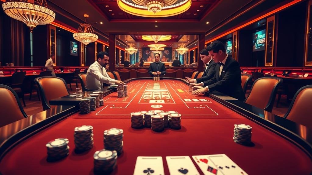 การอ่านเค้าไพ่บาคาร่าบนจอใหญ่