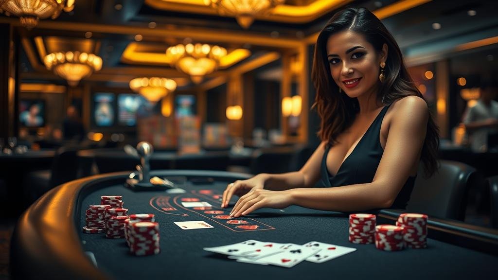 ชิปคาสิโนบนโต๊ะ Sexy Baccarat