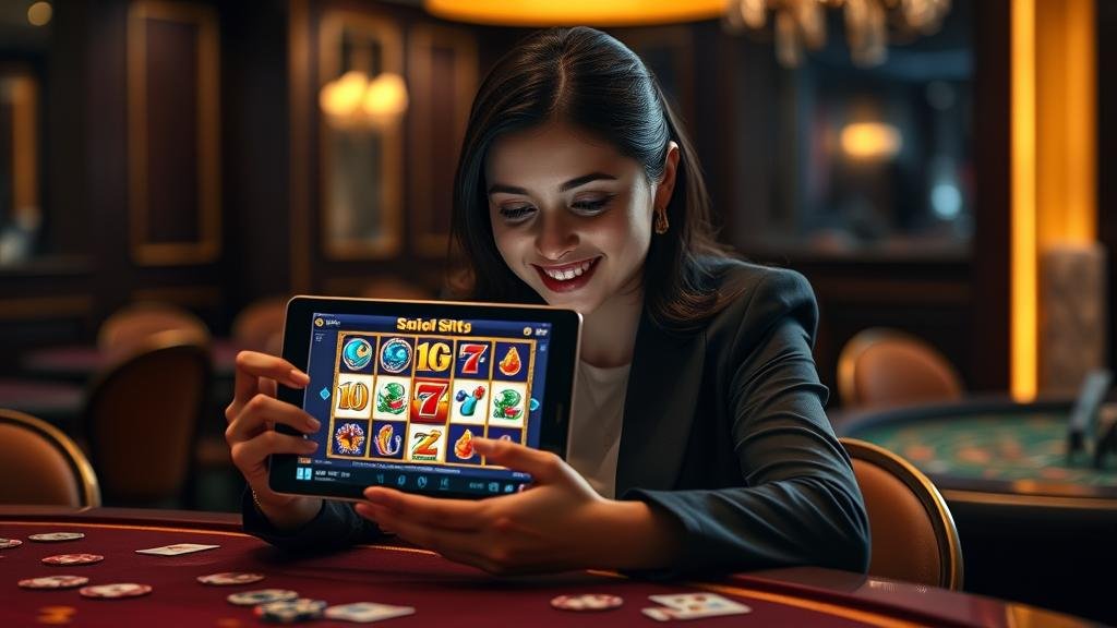 หน้าจอโทรศัพท์แสดงเกมสล็อต PG พร้อมข้อความเครดิตฟรี