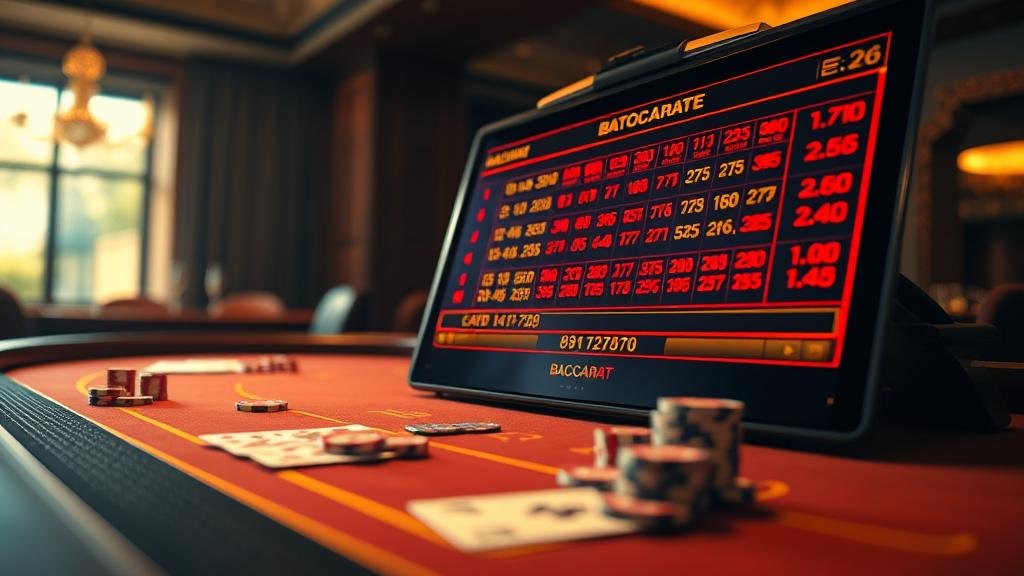 ภาพอินโฟกราฟิกอธิบายเทคนิคการเดิมพันบาคาร่า