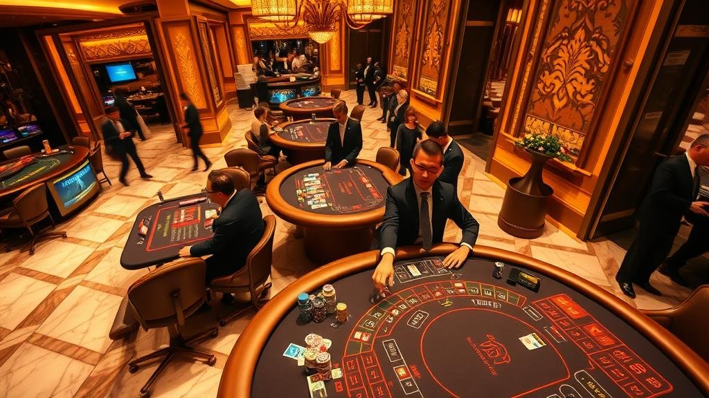 ทางเข้าคาสิโนสุดหรูในมาเก๊า