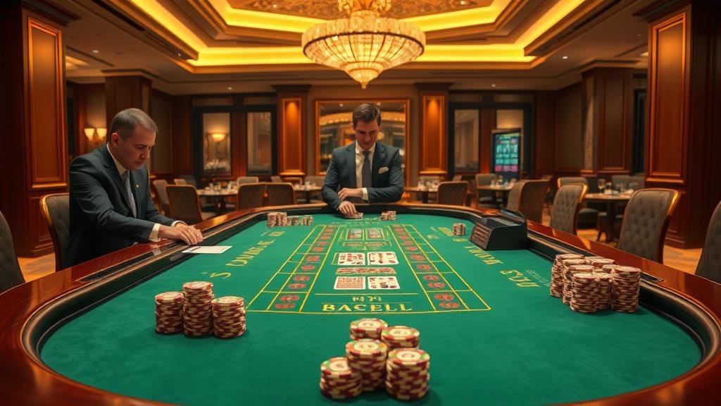 เลือกโต๊ะบาคาร่าบนแท็บเล็ต