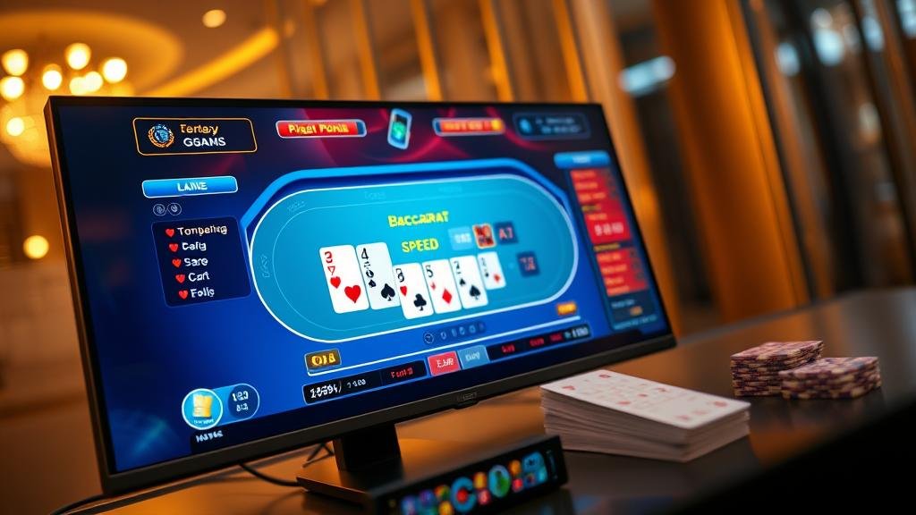 ผู้เล่นกำลังวางเดิมพันในเกมบาคาร่าไลฟ์สปีด