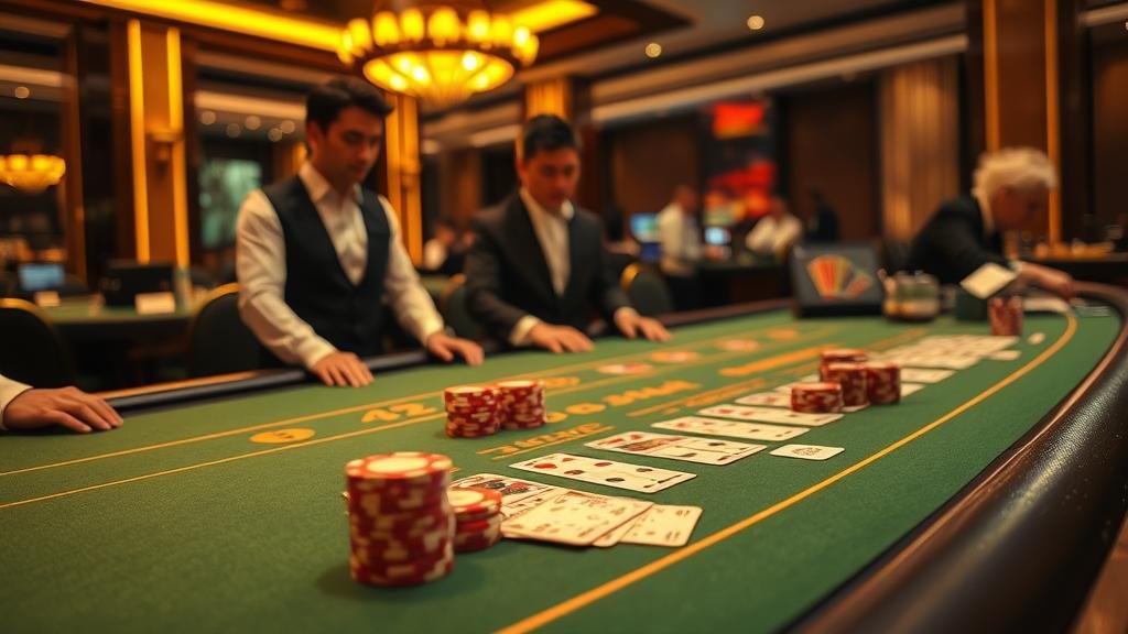 หน้าจอแสดงสถิติและเค้าไพ่บาคาร่า