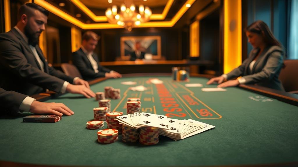 หน้าจอแสดงสถิติบาคาร่าบนแท็บเล็ต