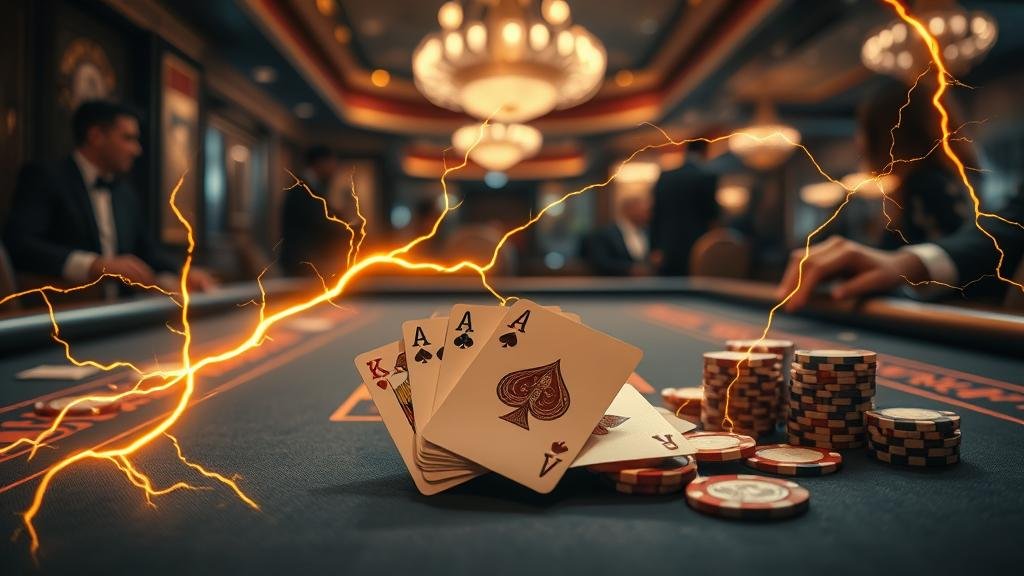 อินเทอร์เฟซบาคาร่าพร้อมตัวคูณสายฟ้า