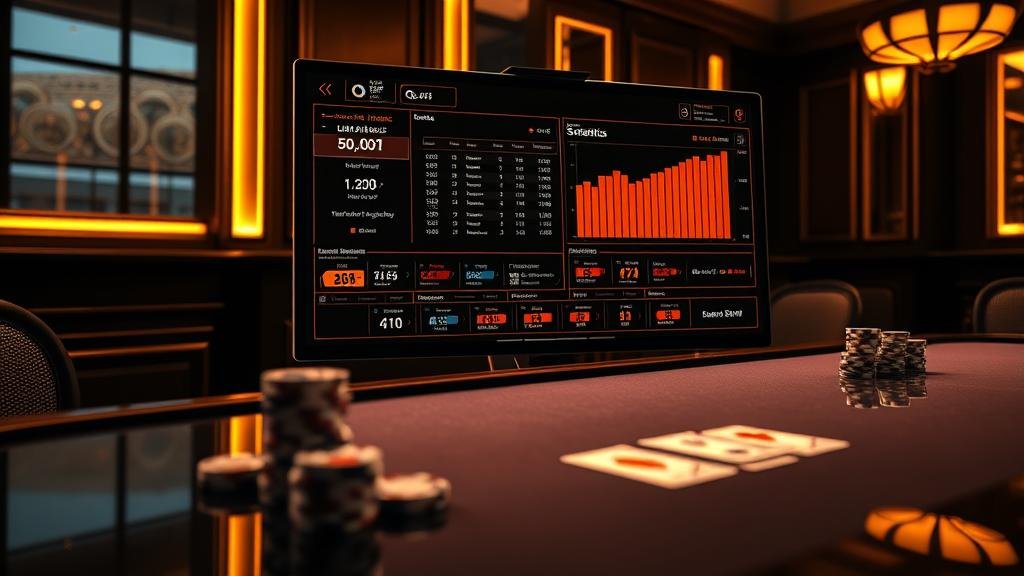 สถิติบาคาร่า BG บนแท็บเล็ต แสดงเค้าไพ่มังกรและปิงปอง