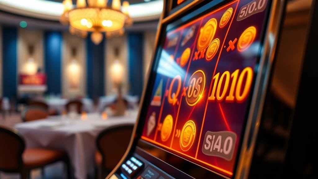 สัญลักษณ์ตัวคูณสะสมและเหรียญในเกมสล็อต