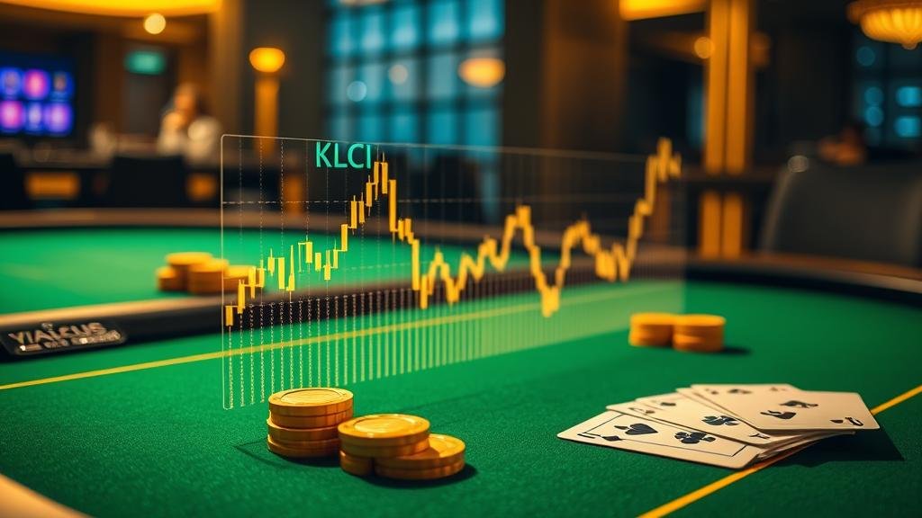 มือถือแสดงแอปหุ้นพร้อมเลขเด่นหวย