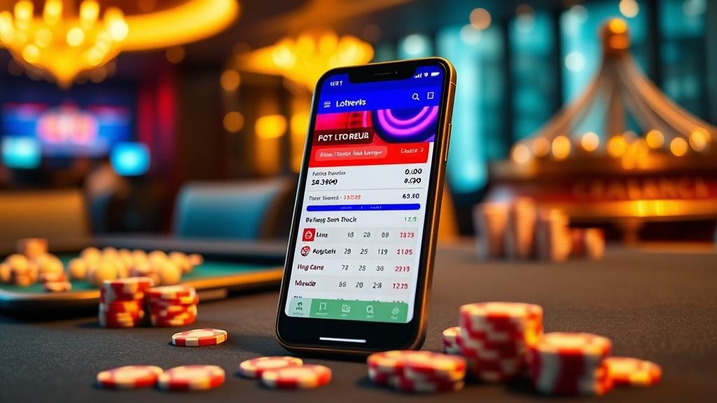 มือถือสลากหวยลาวพร้อมตัวเลข