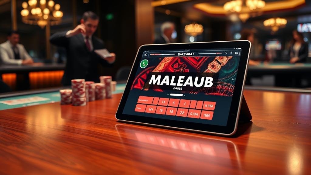 การอ่านเค้าไพ่บาคาร่าบนแท็บเล็ต