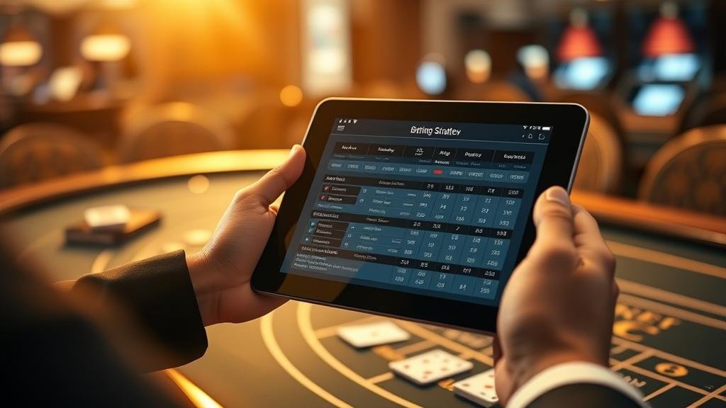 การเลือกห้องบาคาร่าและการวิเคราะห์สถิติบนแท็บเล็ต