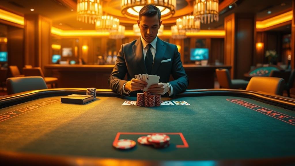 การแจกไพ่บาคาร่าสด