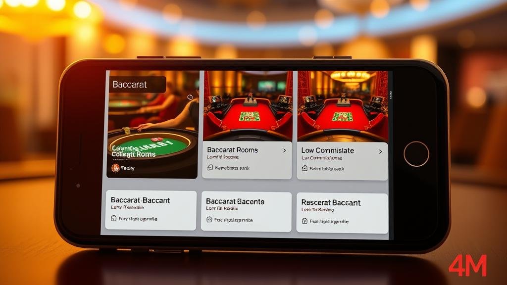 บาคาร่า: เลือกห้องเด็ด! สูตรปั้นทุน คอมมิชชันน้อย เล่นง่ายบนมือถือ