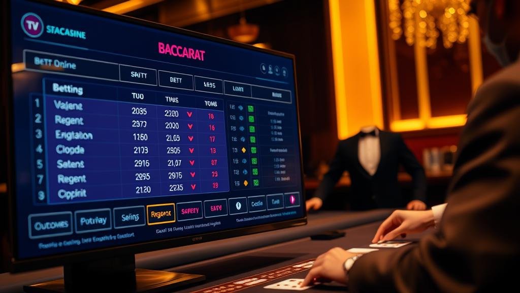 ตารางแสดงเค้าไพ่บาคาร่า