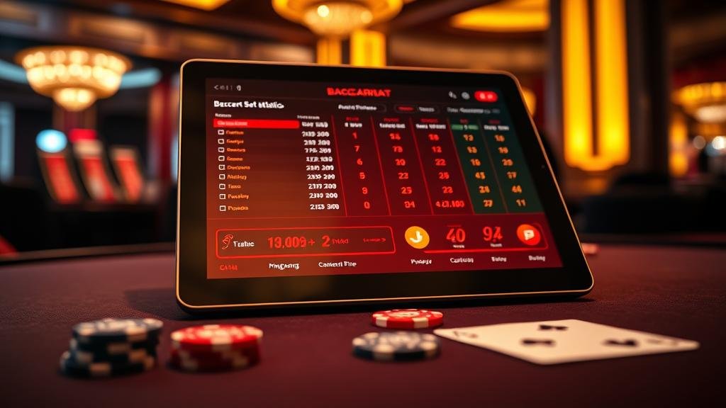 การวางแผนการเงินและกลยุทธ์บาคาร่าบนแท็บเล็ต