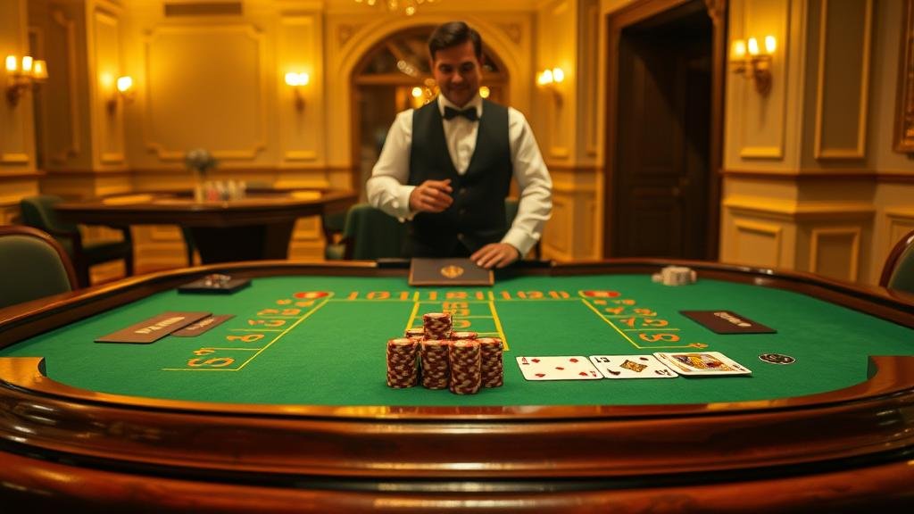 การแสดงผลเค้าไพ่บาคาร่าบนหน้าจอ