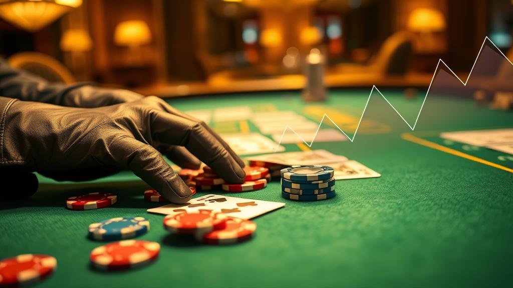 หน้าจอแสดงกลยุทธ์เพลเยอร์และประกันภัยบาคาร่า