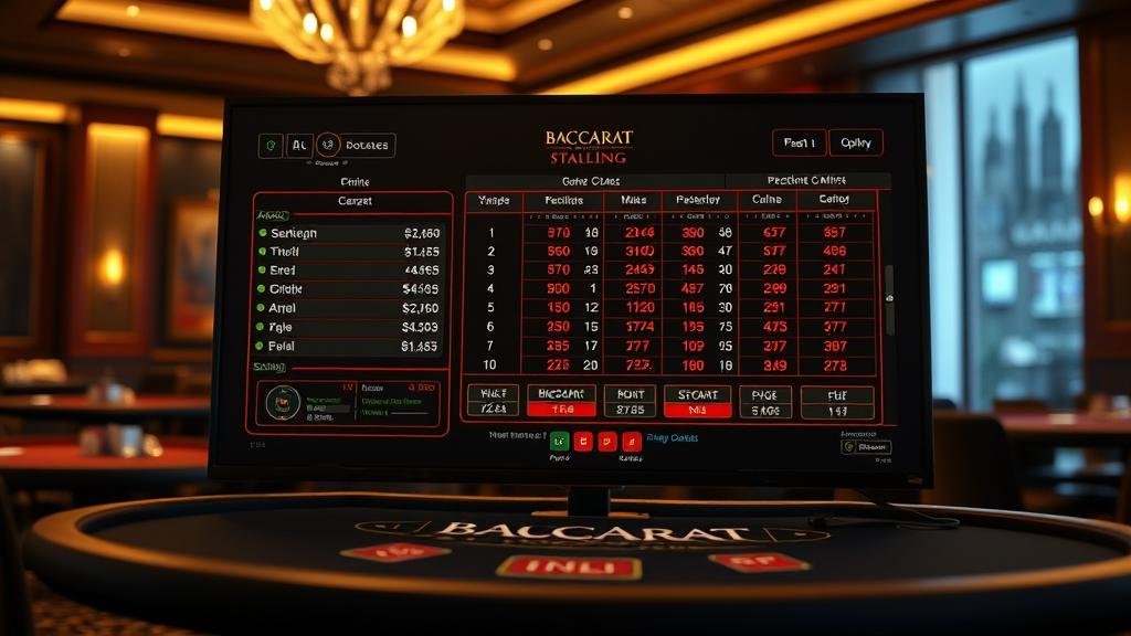 ตารางสถิติและเค้าไพ่บาคาร่า