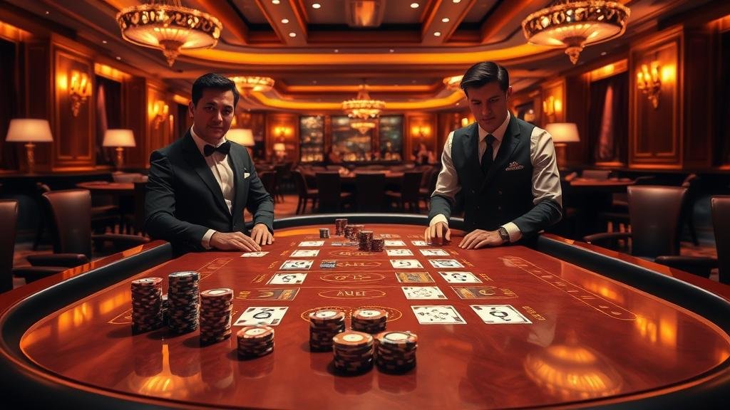 ตัวอย่างเค้าไพ่บาคาร่า: มังกรและสองตัด