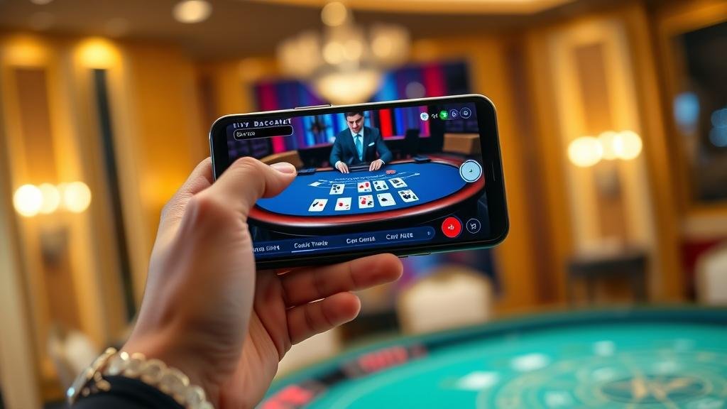 อินเทอร์เฟซบาคาร่าสด N2Live บนมือถือ