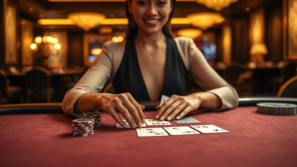 ภาพประกอบกลยุทธ์บาคาร่าและการอ่านเค้าไพ่